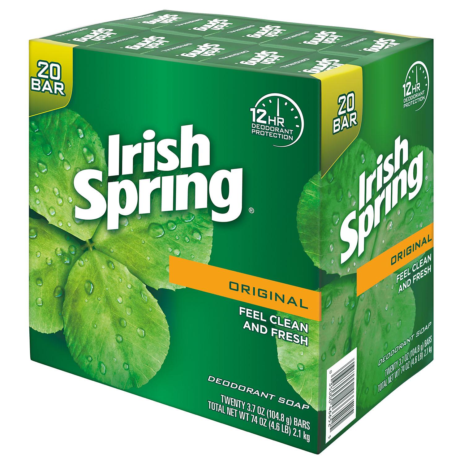 Irish Spring Original Deodorant Soap (3.7 oz., 20 ct